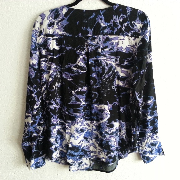 Calvin Klein | water color-like blouse size L - Picture 3 of 4